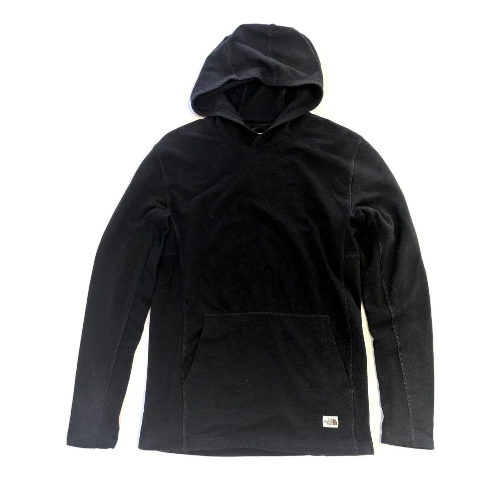 The North Face Mens Black Fleece Pullover Hoodie Sweatshirt Size Small NF0A358L